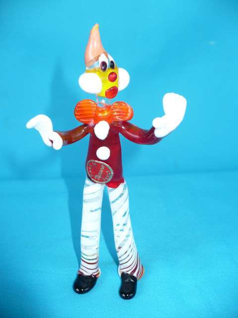 MURANO GLASS CLOWN   150 MM