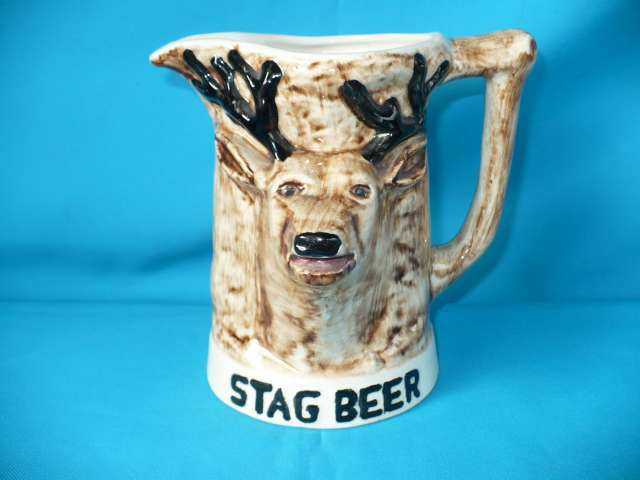 STAG BEER JUG BY DROSTDY WARE
