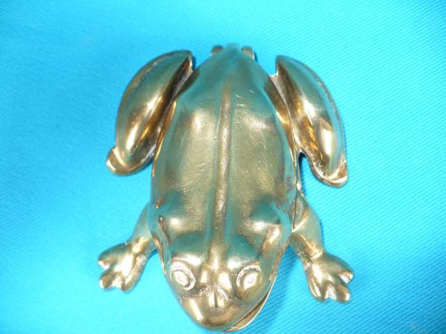 BRASS FROG TRINKET HOLDER