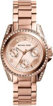 LADIES MICHAEL KORS BLAIR MINI ROSE GOLD WATCH MK5613 ##BRAND NEW##