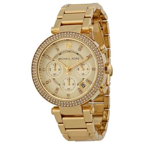 LADIES MICHAEL KORS GOLD PARKER WATCH MK5354 ##BRAND NEW##