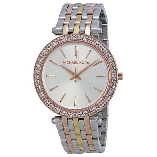 LADIES MICHAEL KORS 3TONE DARCI WATCH MK3203 ##BRAND NEW##