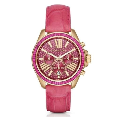 LADIES MICHAEL KORS RED WREN CHRONOGRAPH WATCH MK2452 #BRAND NEW##