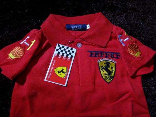BOYS ORIGINAL FERRARI COLLAR SHIRT AGE 4-5  ##BRAND NEW##
