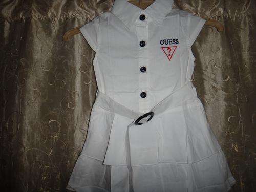 GIRLS ORIGINAL GUESS DRESSES WHITE ##BRAND NEW##