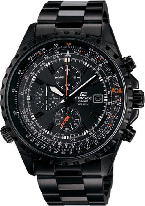 ORIGINAL MENS CASIO EF-527BK-1AVDF WATCH ##BRAND NEW##