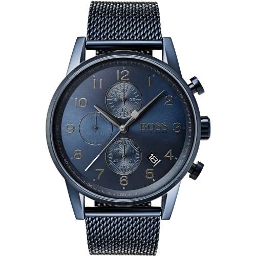 MENS HUGO BOSS BLUE CHRONOGRAPH WATCH 1513538 ##BRAND NEW##