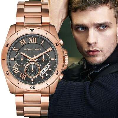 MENS MICHAEL KORS BRECKEN GREY DIAL CHRONOGRAPH WATCH MK8563 ##BRAND NEW##