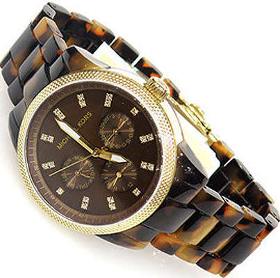 LADIES MICHAEL KORS JET SET TORTOISE SHELL WATCH MK5038 ##BRAND NEW##