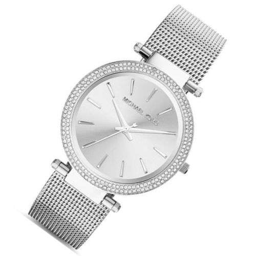 Ladies Michael Kors Silver Mesh Darci Watch MK3367