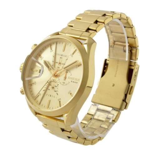 MENS DIESEL MS9 GOLD CHRONOGRAPH WATCH DZ4475 ##BRAND NEW##