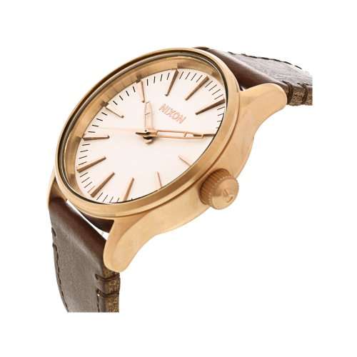 MENS NIXON SENTRY 38 LEATHER WATCH A3772630 ##BRAND NEW##