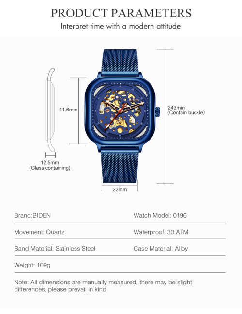 MENS AUTOMATIC BIDEN SKELETON WATCH ##BRAND NEW##