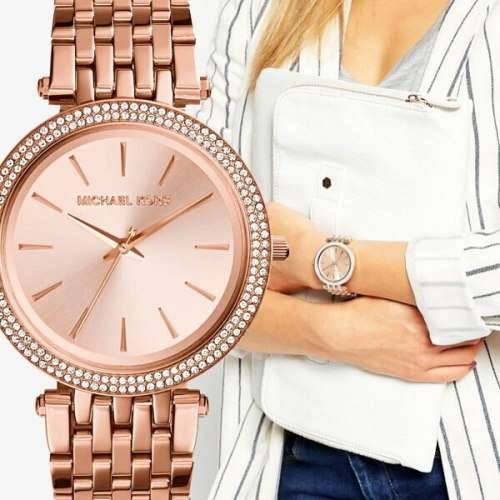 LADIES MICHAEL KORS DARCI ROSE GOLD WATCH MK3192 ##BRAND NEW##