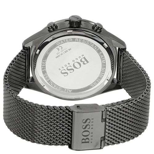 MENS HUGO BOSS TALENT GUN METAL CHRONOGRAPH WATCH 1513637 ##BRAND NEW##