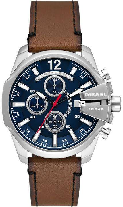 MEGA CHIEF DIESEL CHRONOGRAPH BLUE DIAL WATCH DZ4601 #BRAND NEW##