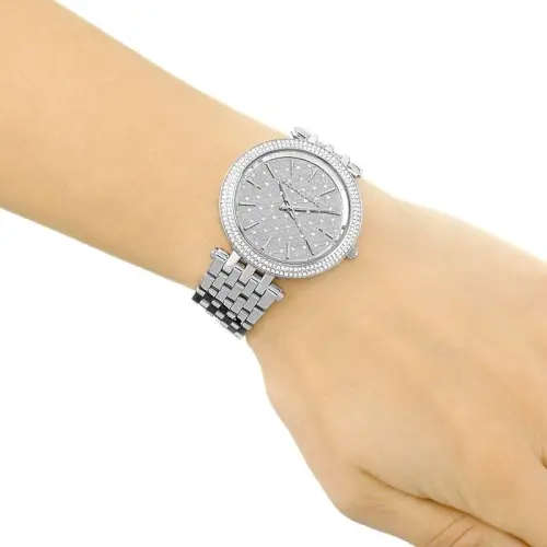 LADIES MICHAEL KORS DARCI SILVER DIAL WATCH MK3404 ##BRAND NEW##