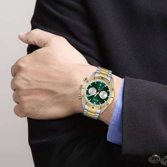 Mens Hugo Boss Santiago 2tone Chronograph Watch 1513872 ##BRAND NEW##