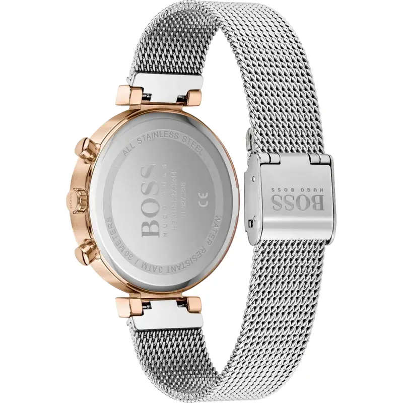 LADIES HUGO BOSS FLAWLESS MESH CHRONOGRAPH WATCH 1502551 ##BRAND NEW##