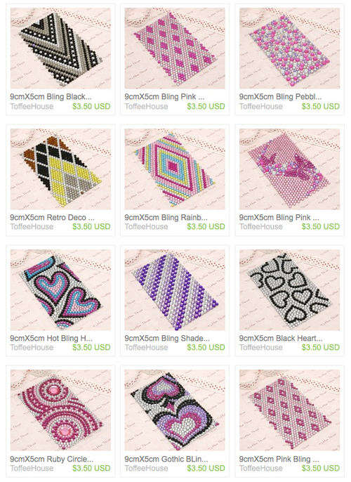 CELL PHONE BLING STICKERS  ##BRAND NEW ##