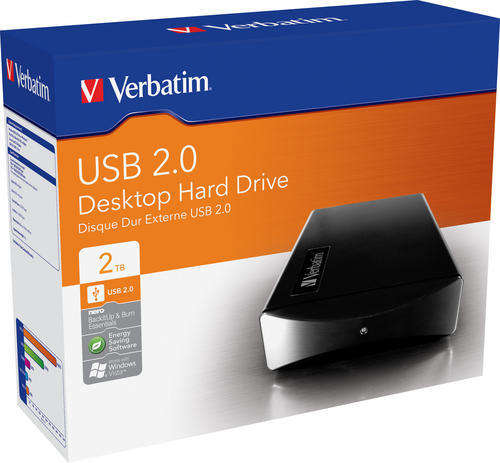 VERBATIM 2TB USB 2.0 EXTERNAL HARD DRIVE ##BRAND NEW SEALED##