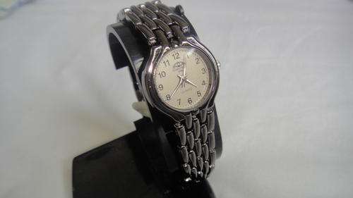 LADIES STAINLESS STEEL CHARCOAL DRESS WATCH ##BRAND NEW##