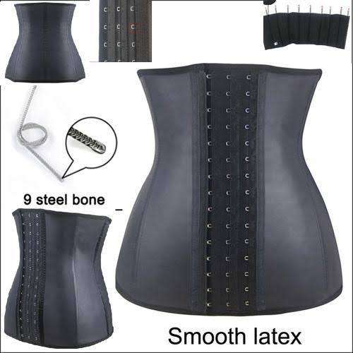 09 STEEL BONE  LATEX WAIST TRAINERS