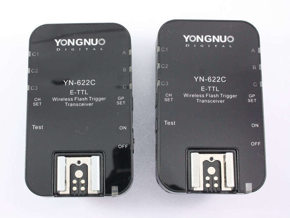 Wireless Flash Trigger x 2 For Canon - Yongnuo YN622C Transceiver