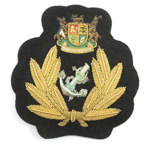 SAR&H Seagoing Officers Gold Wire Cap Badge