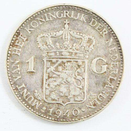 Netherlands - Wilhelmina I - 1940 Silver Gulden