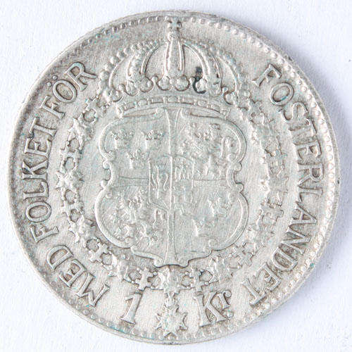 Silver One Krona Sweden 1940