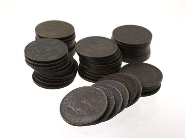 50 x Farthing - 1942 - VF