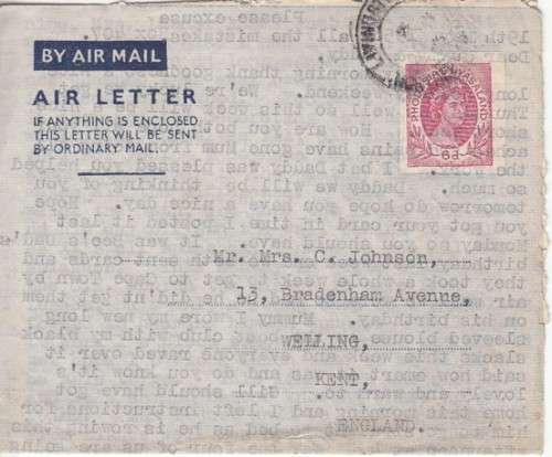 Rhodesia & Nyasaland - Air Letter