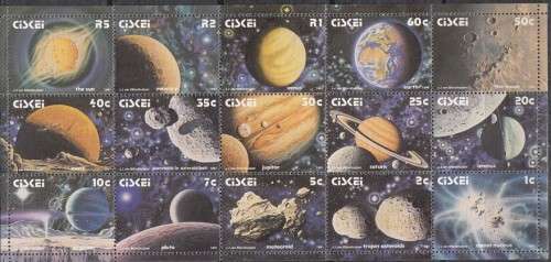 Ciskei Sheet of Fifteen 2nd Definitive Issue Stamps (Face Value R 10.85)