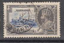Barbados 1 1/2d KGV Silver Jubilee Stamp (Catalogue US $ 6.50)