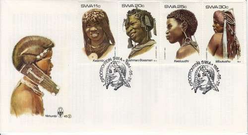 SWA FDC No 45 - Traditional Headdresses (2nd Series)