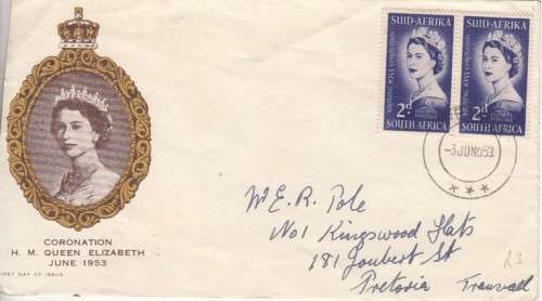 Union Illustrated FDC Coronation QEII