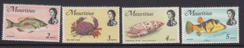 Mauritius QEII Stamps Marine Life Issue of 1969 (Catalogue R 350.00) Mint