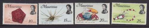 Mauritius QEII Stamps Marine Life Issue of 1969 (Catalogue R 350.00) Mint