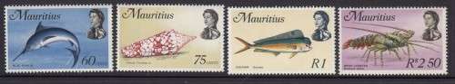 Mauritius QEII Stamps Marine Life Issue of 1969 (Catalogue R 350.00) Mint