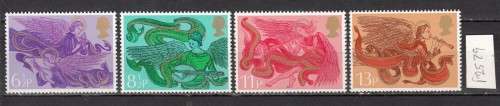 GB Set of Four Christmas 1975 Stamps Mint (Face Value R 8.01)