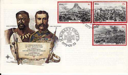 RSA FDC No. 3.14 Centenary of The 1879 Zulu War