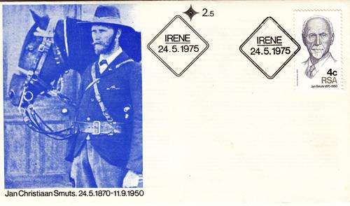 RSA FDC No. 2.5, 105th Anniversary of Jan Smuts