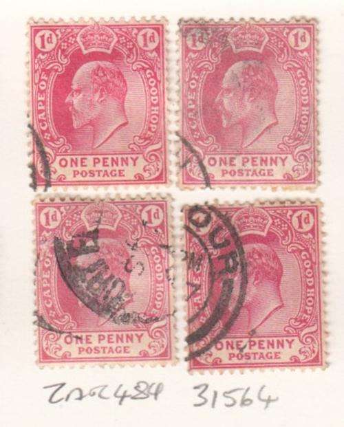 Cape of Good Hope Group of Four Stamps (ZAR 484).