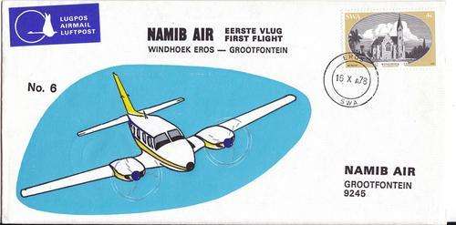 SWA Namib Air Flight Cover No. 6 First Flight. As Image.