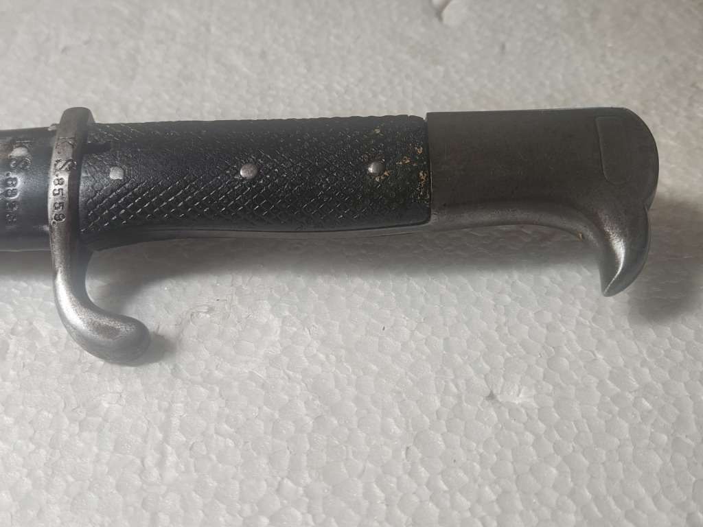 KS98 German bayonet and bandolier