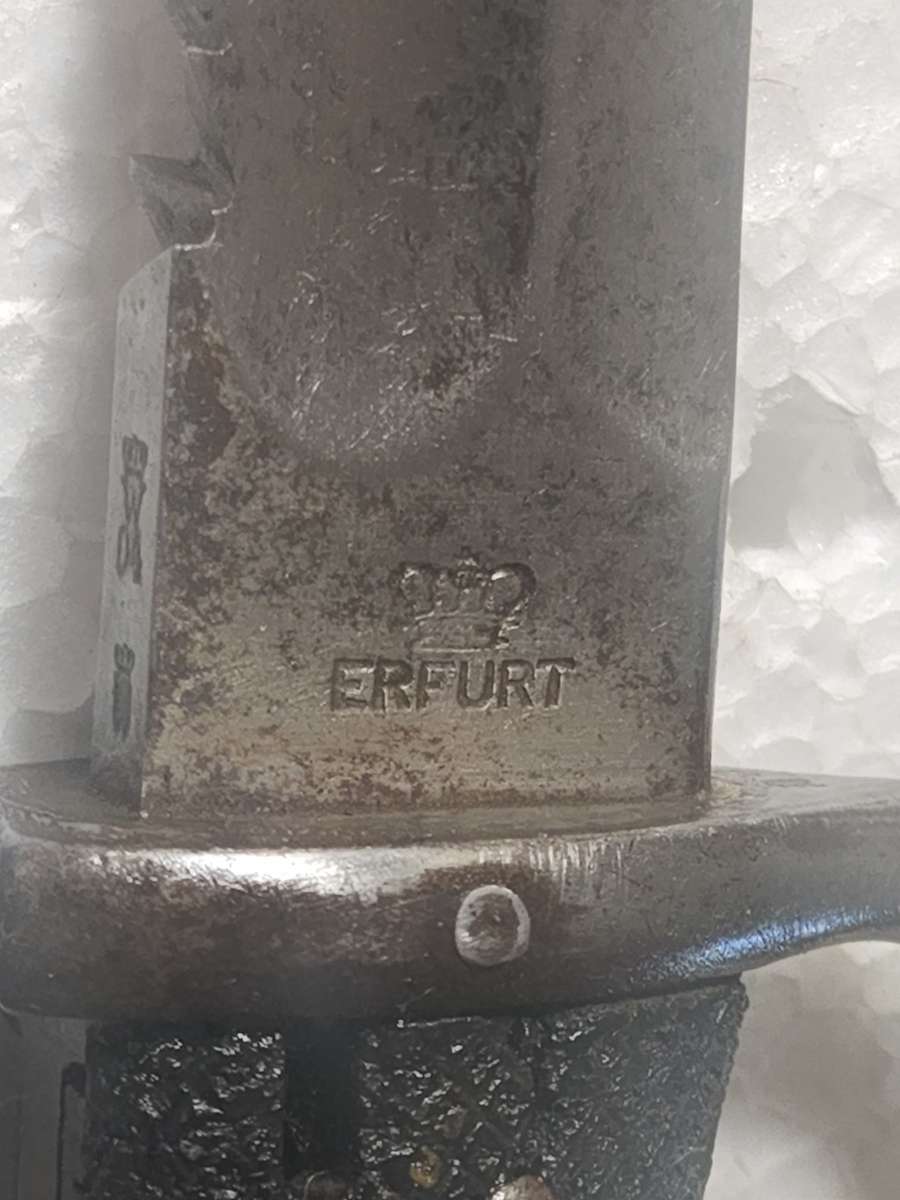 KS98 German bayonet and bandolier