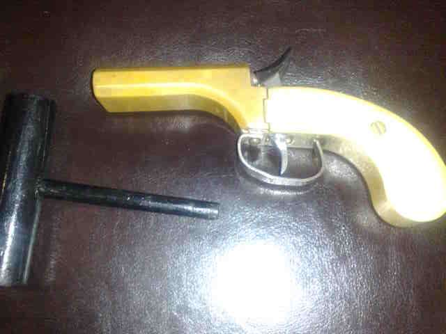 Blackpowder  derringer type pocket  double barrel Pistol
