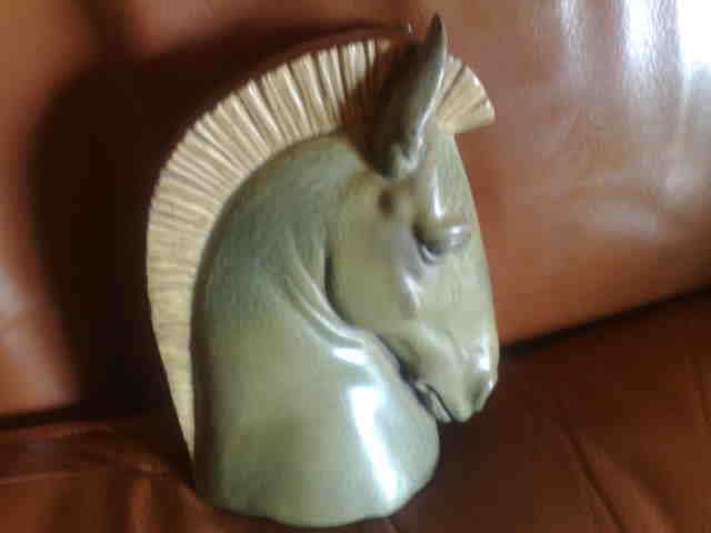 Lladro art ceramic Horse head statue