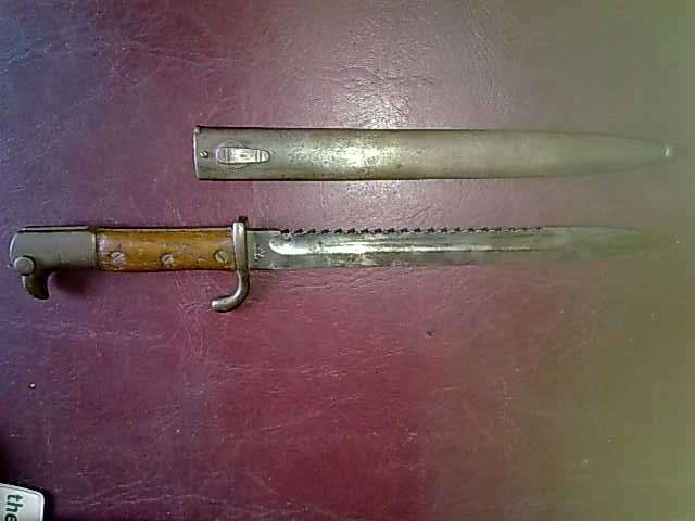 KS98 German short or kurz Saw back bayonet